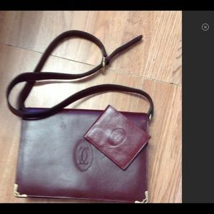 Cartier Burgundy Shoulder Bag